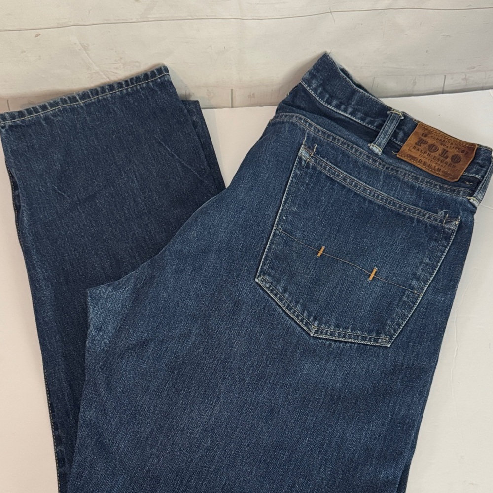 Polo Ralph Lauren Size 38/32 Classic 867 Blue Denim Straight Leg Jeans